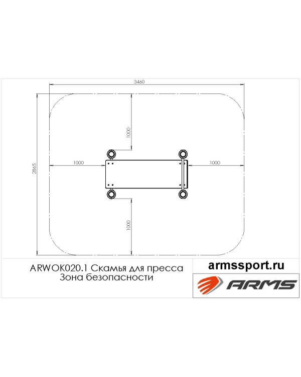 ARWOK020.1 Скамья для пресса