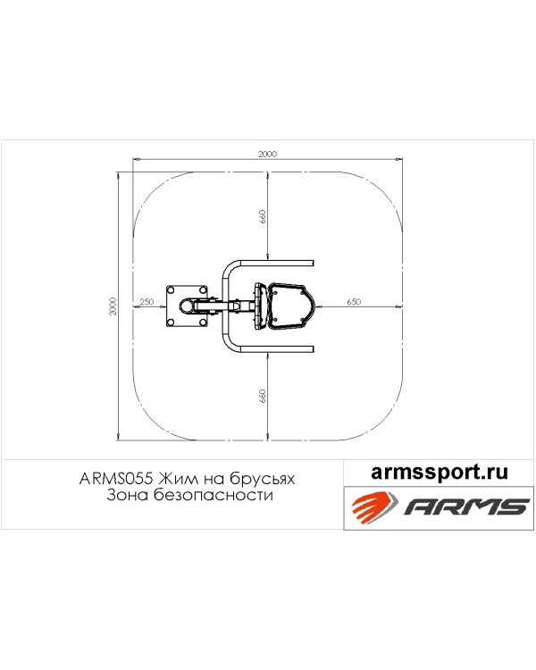 ARMS055 Жим на брусьях